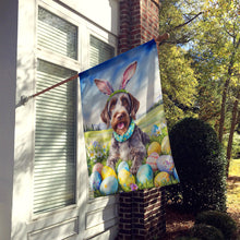 Load image into Gallery viewer, German Wirehaired Pointer Easter Egg Hunt House Flag