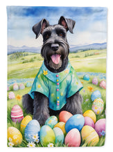 Load image into Gallery viewer, Giant Schnauzer Easter Garden Flag - Easter Egg Hunt - Dog-Themed Spring Yard Decor