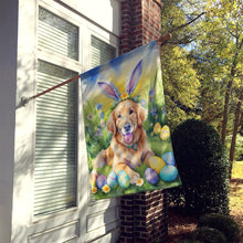 Load image into Gallery viewer, Golden Retriever Easter Egg Hunt House Flag