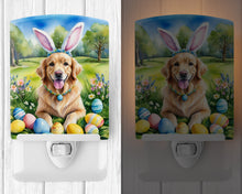 Load image into Gallery viewer, Golden Retriever Easter Egg Hunt Ceramic Night Light