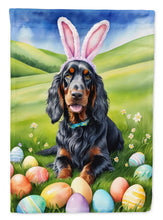 Load image into Gallery viewer, Gordon Setter Easter Garden Flag - Easter Egg Hunt - Dog-Themed Spring Yard Decor