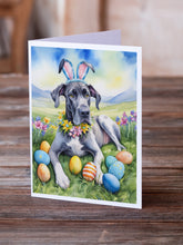 Load image into Gallery viewer, Great Dane Easter Egg Hunt Greeting Cards - Blank Note Cards – 8-Pack of Artist-Designed Cards with Envelopes