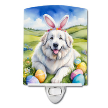 Load image into Gallery viewer, Great Pyrenees Easter Egg Hunt Ceramic Night Light