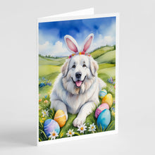 Load image into Gallery viewer, Great Pyrenees Easter Egg Hunt Greeting Cards - Blank Note Cards – 8-Pack of Artist-Designed Cards with Envelopes