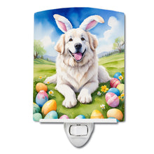 Load image into Gallery viewer, Great Pyrenees Easter Egg Hunt Ceramic Night Light