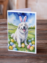 Load image into Gallery viewer, Great Pyrenees Easter Egg Hunt Greeting Cards - Blank Note Cards – 8-Pack of Artist-Designed Cards with Envelopes