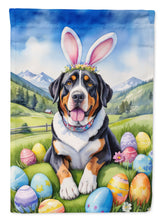 Load image into Gallery viewer, Greater Swiss Mountain Dog Easter Egg Hunt House Flag
