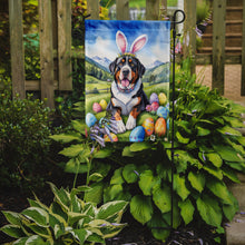 Load image into Gallery viewer, Greater Swiss Mountain Dog Easter Garden Flag - Easter Egg Hunt - Dog-Themed Spring Yard Decor