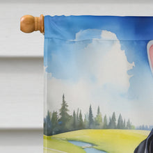 Load image into Gallery viewer, Greater Swiss Mountain Dog Easter Egg Hunt House Flag