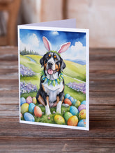 Load image into Gallery viewer, Greater Swiss Mountain Dog Easter Egg Hunt Greeting Cards - Blank Note Cards – 8-Pack of Artist-Designed Cards with Envelopes