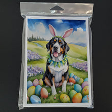 Load image into Gallery viewer, Greater Swiss Mountain Dog Easter Egg Hunt Greeting Cards - Blank Note Cards – 8-Pack of Artist-Designed Cards with Envelopes