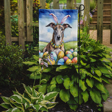 Load image into Gallery viewer, Greyhound Easter Garden Flag - Easter Egg Hunt - Dog-Themed Spring Yard Decor