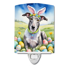 Load image into Gallery viewer, Greyhound Easter Egg Hunt Ceramic Night Light