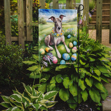 Load image into Gallery viewer, Greyhound Easter Garden Flag - Easter Egg Hunt - Dog-Themed Spring Yard Decor