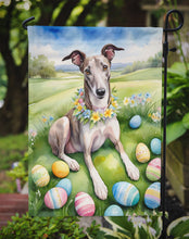 Load image into Gallery viewer, Greyhound Easter Garden Flag - Easter Egg Hunt - Dog-Themed Spring Yard Decor