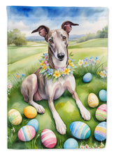 Load image into Gallery viewer, Greyhound Easter Garden Flag - Easter Egg Hunt - Dog-Themed Spring Yard Decor