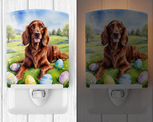 Load image into Gallery viewer, Irish Setter Easter Egg Hunt Ceramic Night Light