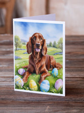 Load image into Gallery viewer, Irish Setter Easter Egg Hunt Greeting Cards - Blank Note Cards – 8-Pack of Artist-Designed Cards with Envelopes