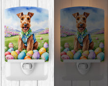 Load image into Gallery viewer, Irish Terrier Easter Egg Hunt Ceramic Night Light