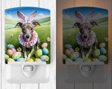 Load image into Gallery viewer, Italian Greyhound Easter Egg Hunt Ceramic Night Light
