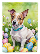 Load image into Gallery viewer, Jack Russell Terrier Easter Garden Flag - Easter Egg Hunt - Dog-Themed Spring Yard Decor