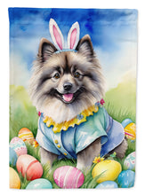 Load image into Gallery viewer, Keeshond Easter Garden Flag - Easter Egg Hunt - Dog-Themed Spring Yard Decor
