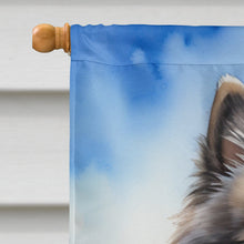 Load image into Gallery viewer, Keeshond Easter Egg Hunt House Flag