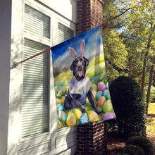 Load image into Gallery viewer, Black Labrador Retriever Easter Egg Hunt House Flag