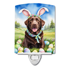 Load image into Gallery viewer, Chocolate Labrador Retriever Easter Egg Hunt Ceramic Night Light