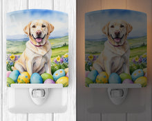 Load image into Gallery viewer, Yellow Labrador Retriever Easter Egg Hunt Ceramic Night Light