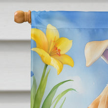 Load image into Gallery viewer, Yellow Labrador Retriever Easter Egg Hunt House Flag