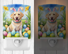 Load image into Gallery viewer, Yellow Labrador Retriever Easter Egg Hunt Ceramic Night Light