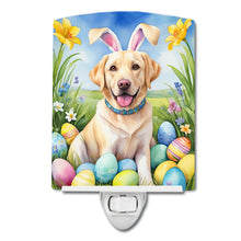 Load image into Gallery viewer, Yellow Labrador Retriever Easter Egg Hunt Ceramic Night Light