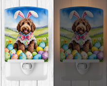 Load image into Gallery viewer, Labradoodle Easter Egg Hunt Ceramic Night Light