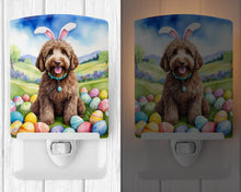 Load image into Gallery viewer, Labradoodle Easter Egg Hunt Ceramic Night Light