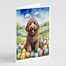 Load image into Gallery viewer, Labradoodle Easter Egg Hunt Greeting Cards - Blank Note Cards – 8-Pack of Artist-Designed Cards with Envelopes