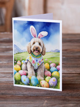 Load image into Gallery viewer, Labradoodle Easter Egg Hunt Greeting Cards - Blank Note Cards – 8-Pack of Artist-Designed Cards with Envelopes