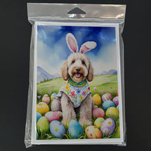 Load image into Gallery viewer, Labradoodle Easter Egg Hunt Greeting Cards - Blank Note Cards – 8-Pack of Artist-Designed Cards with Envelopes