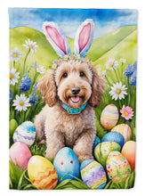 Load image into Gallery viewer, Labradoodle Easter Garden Flag - Easter Egg Hunt - Dog-Themed Spring Yard Decor