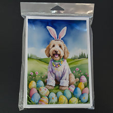 Load image into Gallery viewer, Labradoodle Easter Egg Hunt Greeting Cards - Blank Note Cards – 8-Pack of Artist-Designed Cards with Envelopes