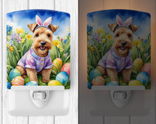 Load image into Gallery viewer, Lakeland Terrier Easter Egg Hunt Ceramic Night Light