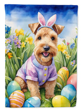 Load image into Gallery viewer, Lakeland Terrier Easter Garden Flag - Easter Egg Hunt - Dog-Themed Spring Yard Decor