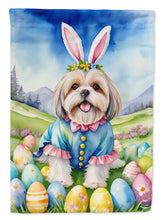 Load image into Gallery viewer, Lhasa Apso Easter Garden Flag - Easter Egg Hunt - Dog-Themed Spring Yard Decor