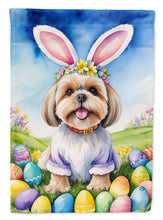 Load image into Gallery viewer, Lhasa Apso Easter Egg Hunt House Flag