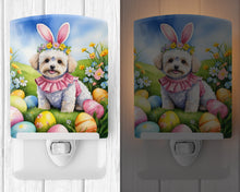 Load image into Gallery viewer, Maltipoo Easter Egg Hunt Ceramic Night Light