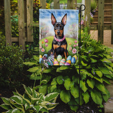 Load image into Gallery viewer, Manchester Terrier Easter Garden Flag - Easter Egg Hunt - Dog-Themed Spring Yard Decor