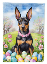 Load image into Gallery viewer, Manchester Terrier Easter Garden Flag - Easter Egg Hunt - Dog-Themed Spring Yard Decor