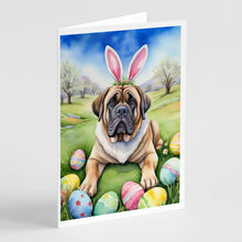 Load image into Gallery viewer, Mastiff Easter Egg Hunt Greeting Cards - Blank Note Cards – 8-Pack of Artist-Designed Cards with Envelopes