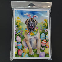 Load image into Gallery viewer, Mastiff Easter Egg Hunt Greeting Cards - Blank Note Cards – 8-Pack of Artist-Designed Cards with Envelopes