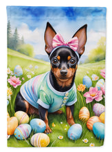 Load image into Gallery viewer, Miniature Pinscher Easter Egg Hunt House Flag